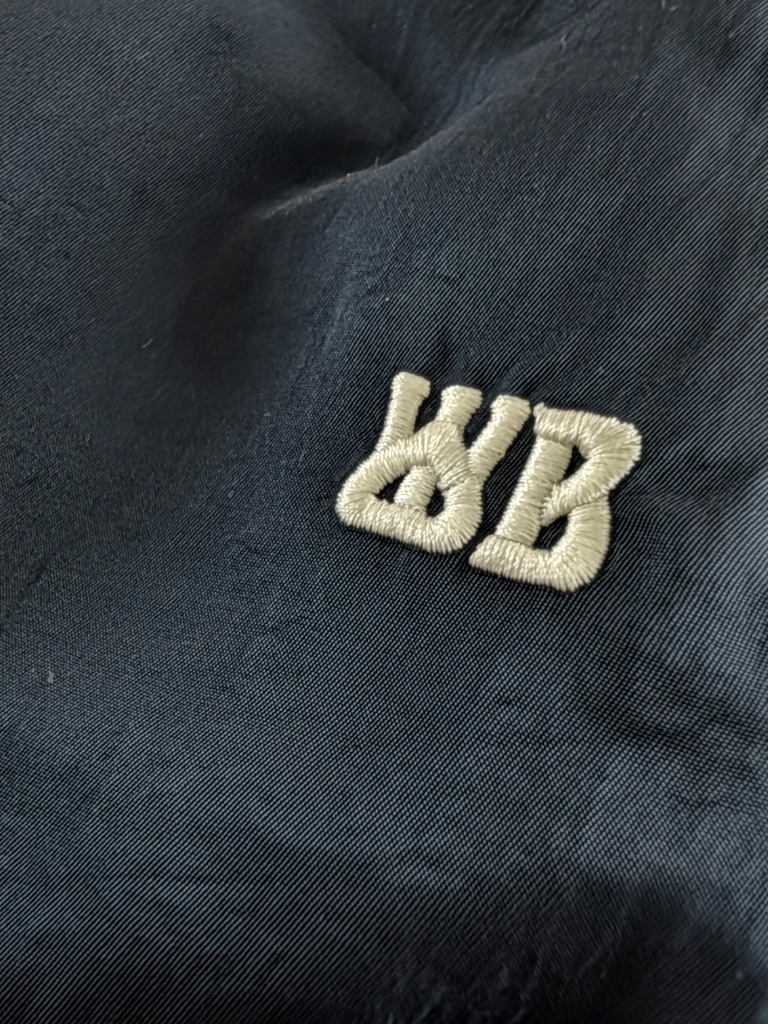Wales Bonner Guide Track Pants L Navy Taslan Gaberdine Pintuck Zipped Cuffs Nwt — image 3 of 8